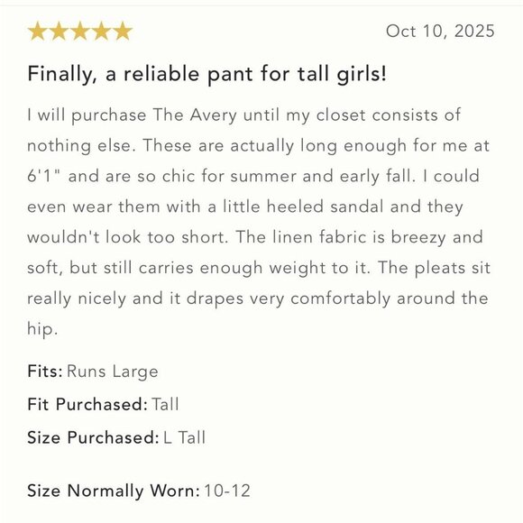 NWT Size M- The Avery Pleated Wide Leg  Trousers Maeve 100% Linen (NWT US$ 148) - Picture 15 of 16